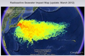 Fukushima radioactivity map
