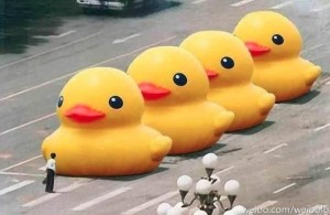 Duck_man Giant Rubber Duck China