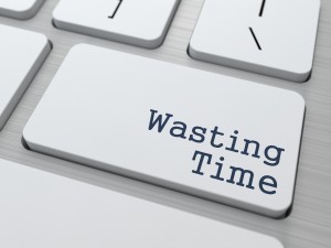 Wasting Time Concept. Fight Procrastination