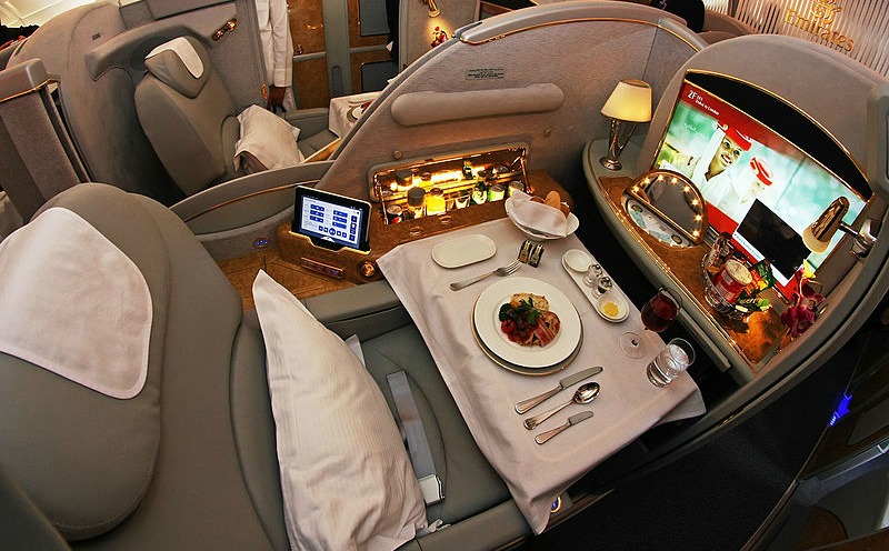 First class sleeper cabin Airbus A380